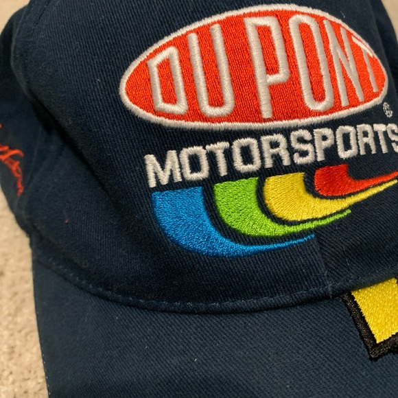Vintage Jeff Gordon NASCAR Strapback Hat Big Logo Racing Cap - Picture 3 of 7